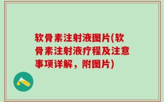 软骨素注射液图片(软骨素注射液疗程及注意事项详解，附图片)