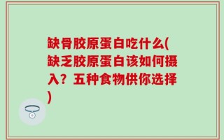 缺骨胶原蛋白吃什么(缺乏胶原蛋白该如何摄入？五种食物供你选择)