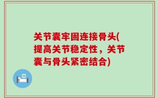 关节囊牢固连接骨头(提高关节稳定性，关节囊与骨头紧密结合)