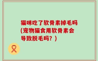 猫咪吃了软骨素掉毛吗(宠物猫食用软骨素会导致脱毛吗？)