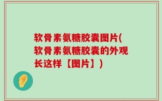 软骨素氨糖胶囊图片(软骨素氨糖胶囊的外观长这样【图片】)