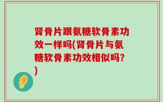 肾骨片跟氨糖软骨素功效一样吗(肾骨片与氨糖软骨素功效相似吗？)