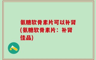 氨糖软骨素片可以补肾(氨糖软骨素片：补肾佳品)