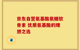 京东自营氨基酸氨糖软骨素 优质氨基酸的理想之选