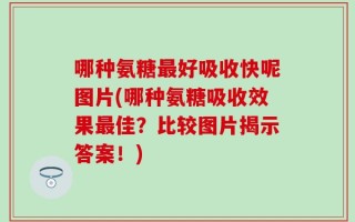 哪种氨糖最好吸收快呢图片(哪种氨糖吸收效果最佳？比较图片揭示答案！)