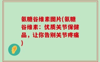 氨糖谷维素图片(氨糖谷维素：优质关节保健品，让你告别关节疼痛)