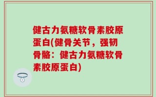 健古力氨糖软骨素胶原蛋白(健骨关节，强韧骨骼：健古力氨糖软骨素胶原蛋白)