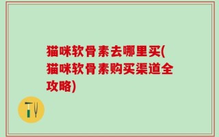 猫咪软骨素去哪里买(猫咪软骨素购买渠道全攻略)