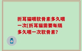 折耳猫喂软骨素多久喂一次(折耳猫需要每隔多久喂一次软骨素？
