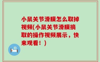 小鼠关节滑膜怎么取掉视频(小鼠关节滑膜摘取的操作视频展示，快来观看！)