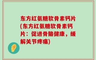 东方红氨糖软骨素钙片(东方红氨糖软骨素钙片：促进骨骼健康，缓解关节疼痛)