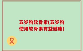 五岁狗软骨素(五岁狗使用软骨素有益健康)