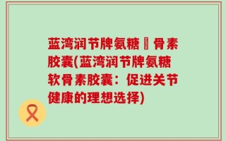 蓝湾润节牌氨糖軟骨素胶囊(蓝湾润节牌氨糖软骨素胶囊：促进关节健康的理想选择)