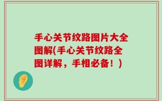 手心关节纹路图片大全图解(手心关节纹路全图详解，手相必备！)