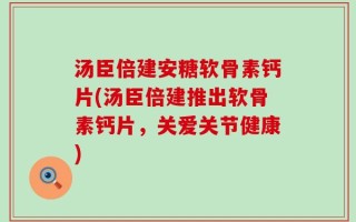 汤臣倍建安糖软骨素钙片(汤臣倍建推出软骨素钙片，关爱关节健康)