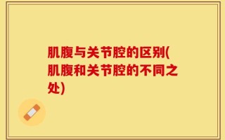 肌腹与关节腔的区别(肌腹和关节腔的不同之处)