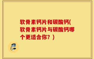软骨素钙片和碳酸钙(软骨素钙片与碳酸钙哪个更适合你？)