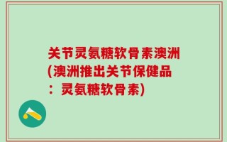 关节灵氨糖软骨素澳洲(澳洲推出关节保健品：灵氨糖软骨素)