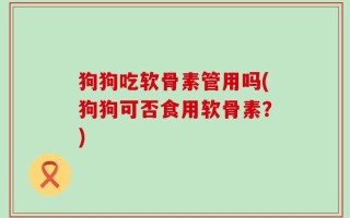 狗狗吃软骨素管用吗(狗狗可否食用软骨素？)