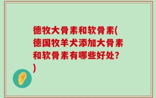 德牧大骨素和软骨素(德国牧羊犬添加大骨素和软骨素有哪些好处？)