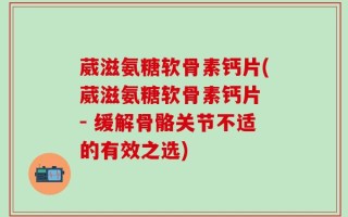 葳滋氨糖软骨素钙片(葳滋氨糖软骨素钙片 - 缓解骨骼关节不适的有效之选)