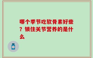 哪个季节吃软骨素好些？锁住关节营养的是什么