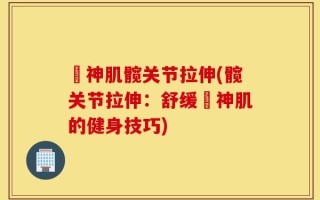 腘神肌髋关节拉伸(髋关节拉伸：舒缓腘神肌的健身技巧)