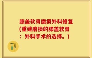 膝盖软骨磨损外科修复(重建磨损的膝盖软骨：外科手术的选择。)