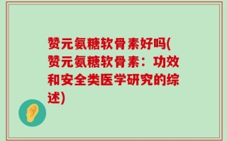 赞元氨糖软骨素好吗(赞元氨糖软骨素：功效和安全类医学研究的综述)