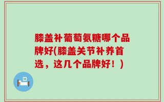 膝盖补葡萄氨糖哪个品牌好(膝盖关节补养首选，这几个品牌好！)