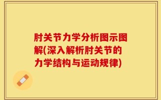 肘关节力学分析图示图解(深入解析肘关节的力学结构与运动规律)