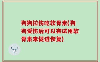 狗狗拉伤吃软骨素(狗狗受伤后可以尝试用软骨素来促进恢复)