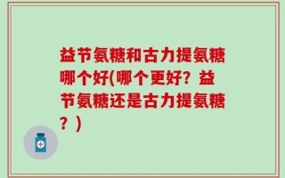 益节氨糖和古力提氨糖哪个好(哪个更好？益节氨糖还是古力提氨糖？)