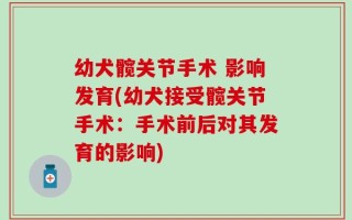 幼犬髋关节手术 影响发育(幼犬接受髋关节手术：手术前后对其发育的影响)