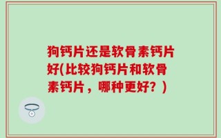 狗钙片还是软骨素钙片好(比较狗钙片和软骨素钙片，哪种更好？)