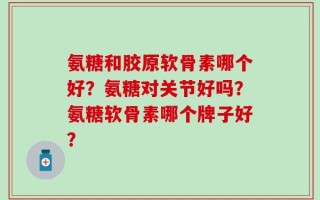 氨糖和胶原软骨素哪个好？氨糖对关节好吗？氨糖软骨素哪个牌子好？