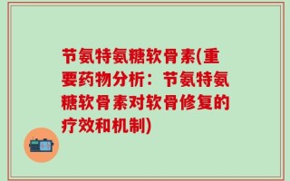 节氨特氨糖软骨素(重要药物分析：节氨特氨糖软骨素对软骨修复的疗效和机制)