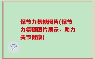 保节力氨糖图片(保节力氨糖图片展示，助力关节健康)