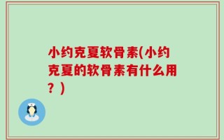 小约克夏软骨素(小约克夏的软骨素有什么用？)