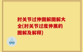 肘关节过伸图解图解大全(肘关节过度伸展的图解及解释)