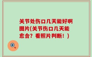 关节处伤口几天能好啊图片(关节伤口几天能愈合？看照片判断！)