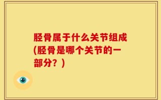 胫骨属于什么关节组成(胫骨是哪个关节的一部分？)
