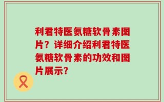 利君特医氨糖软骨素图片？详细介绍利君特医氨糖软骨素的功效和图片展示？