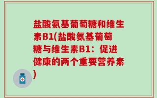 盐酸氨基葡萄糖和维生素B1(盐酸氨基葡萄糖与维生素B1：促进健康的两个重要营养素)