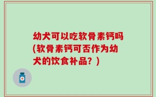 幼犬可以吃软骨素钙吗(软骨素钙可否作为幼犬的饮食补品？)