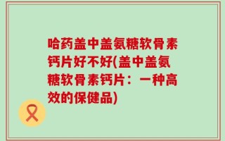 哈药盖中盖氨糖软骨素钙片好不好(盖中盖氨糖软骨素钙片：一种高效的保健品)