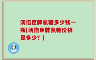 汤倍臣牌氨糖多少钱一瓶(汤倍臣牌氨糖价格是多少？)