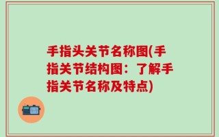 手指头关节名称图(手指关节结构图：了解手指关节名称及特点)