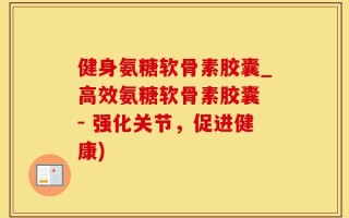 健身氨糖软骨素胶囊_高效氨糖软骨素胶囊 - 强化关节，促进健康)
