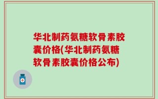 华北制药氨糖软骨素胶囊价格(华北制药氨糖软骨素胶囊价格公布)